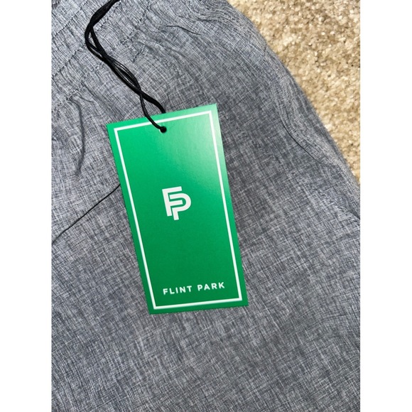 Flint Park Mens Court Short Heather Grey Athletic Activewear Shorts L NEW - Picture 3 of 4